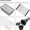 30 Black Stainless Steel Undermount Kitchen Sink, 30