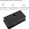 32 Black Undermount Kitchen Sink, 32 x 19 x 10 In Black Stainless Steel Workstation Kitchen Sink 16 Gauge Single Bowl Sink with Accessories