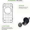 9x15 Black Undermount Small Bar Sink, 9 Inch 16Gauge Undermount Black Small Kitchen Bar Sinks
