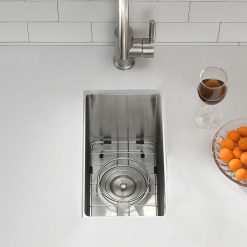 9x15 Undermount Small Bar Sink, 16Gauge 9 Inch Stainless Steel Undermount Small Kitchen Bar Sinks Rv Sink
